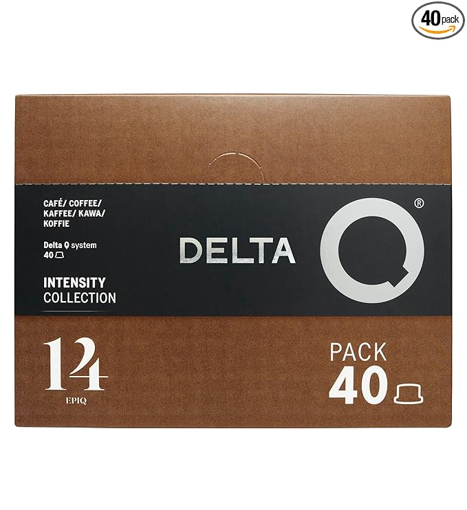 Delta Q - EpiQ Espresso Pods for Delta Q machines, Intensity 14, Notes of Roasted Nuts, 40 Coffee Capsules