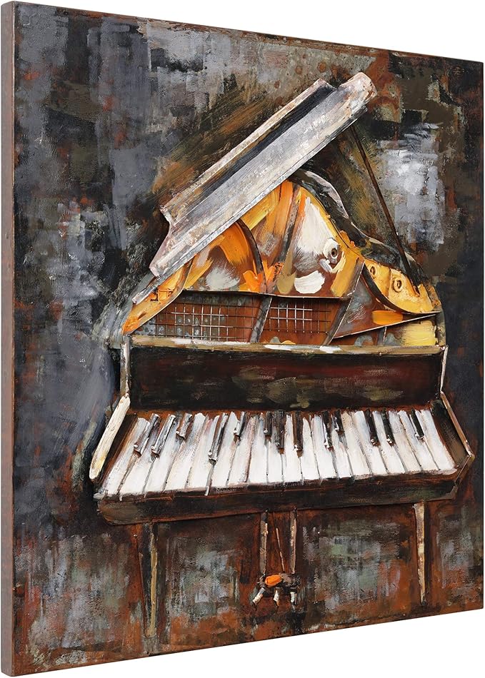 Empire Art Direct Magic Keys Mixed Media Iron Hand Painted Dimensional Wall Art, 32" x 32" x 3", Ready to Hang