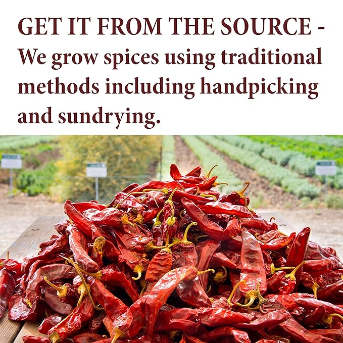 The Spice Way Premium Ancho Chile - Pure Ancho Chilli Powder (4 oz) made from pure dried ancho chili peppers with no additives, no agents. resealable bag