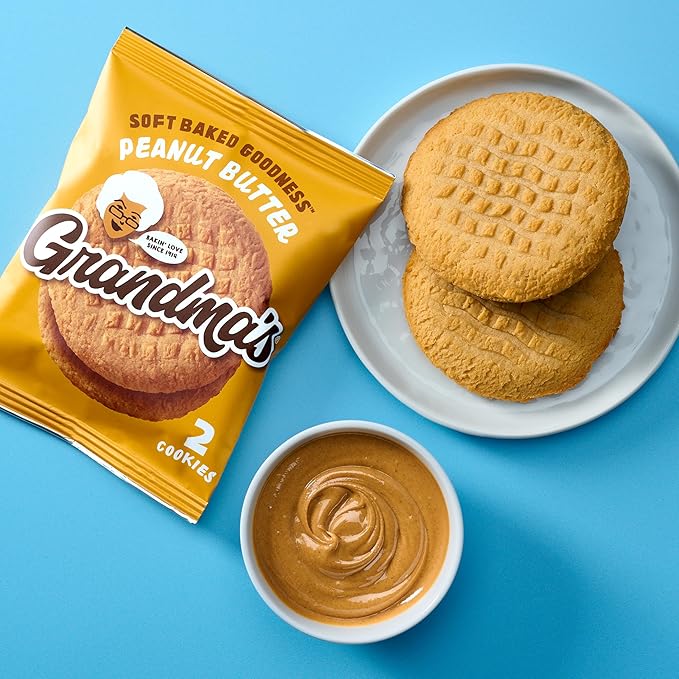 Grandma's Cookies, Peanut Butter, 2.5 Ounce (Pack of 10)