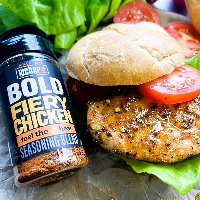 Weber BOLD Fiery Chicken Seasoning Blend, 5.8 oz