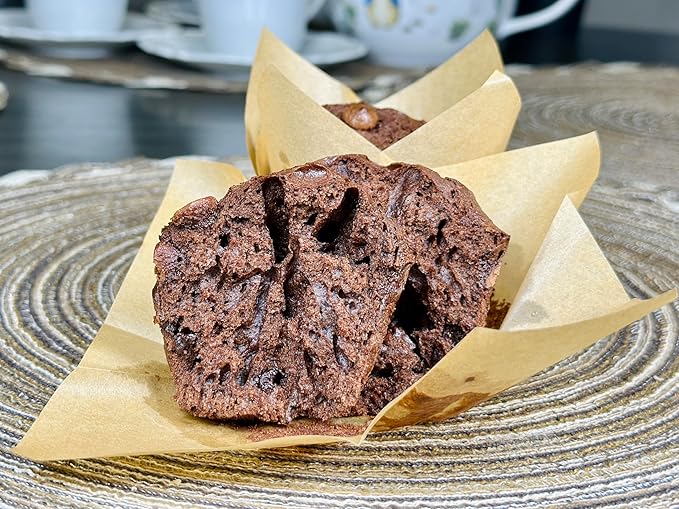 Molibake Chocolate Muffin Mix - Pack of 1 ??Premium Chocolate Muffins Baking Mix with Cocoa Powder and Real Chips for Home Oven and Maker ??14 oz ??Easy-to-Use Mix for Fluffy, Bakery-Style Homemade