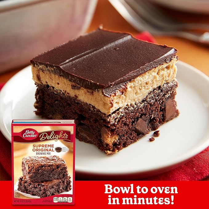 Betty Crocker Delights Supreme Original Brownie Mix, 16 oz.