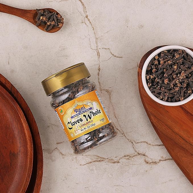Rani Cloves Whole (Laung) 2oz (56g) Great for Food, Tea, Pomander Balls and Potpourri, Hand Selected, Spice, PET Jar ~ All Natural | NON-GMO | Kosher | Vegan | Gluten Friendly | Indian Origin