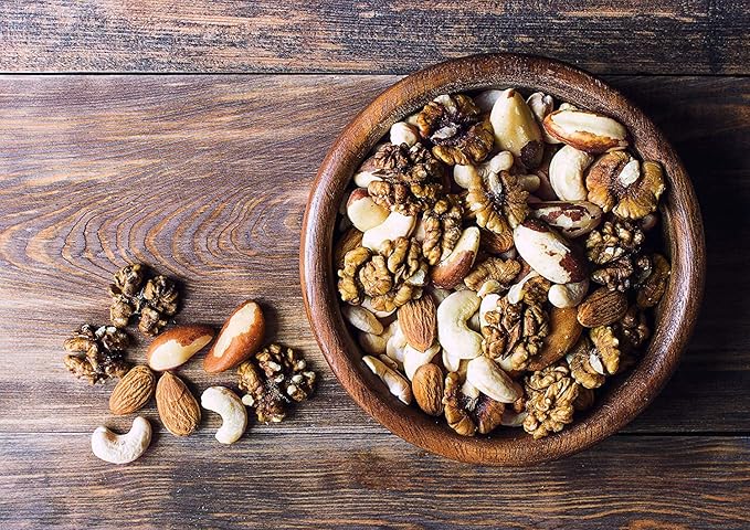 Food to Live Mixed Raw Nuts, 8 Pounds ??Cashews, Brazil Nuts, Walnuts, Almonds, Unsalted, Kosher, Vegan, Bulk