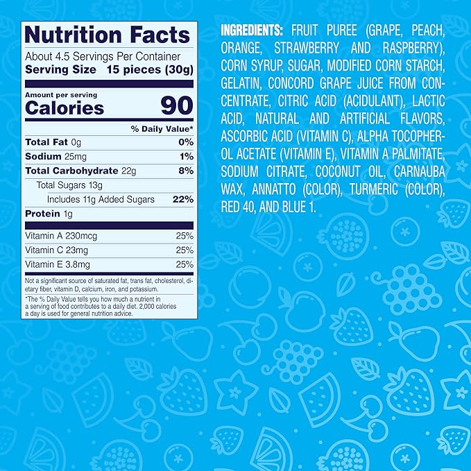 Welch's Fruit Snacks, Mixed Fruit, Perfect for School Lunches, Sharing Size Bags, 5 oz (Pack of 12)