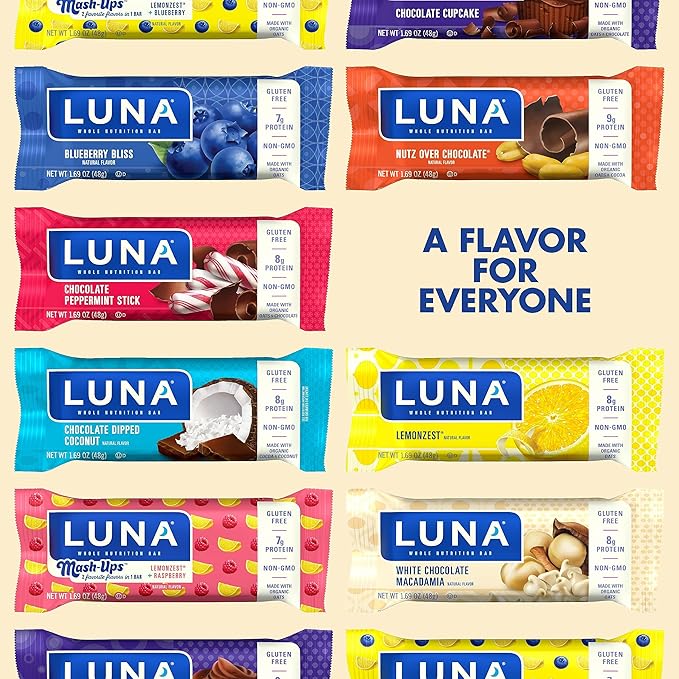 Clif, Bar Luna White Chocolate Macadamia 15 Count, 25.35 Ounce