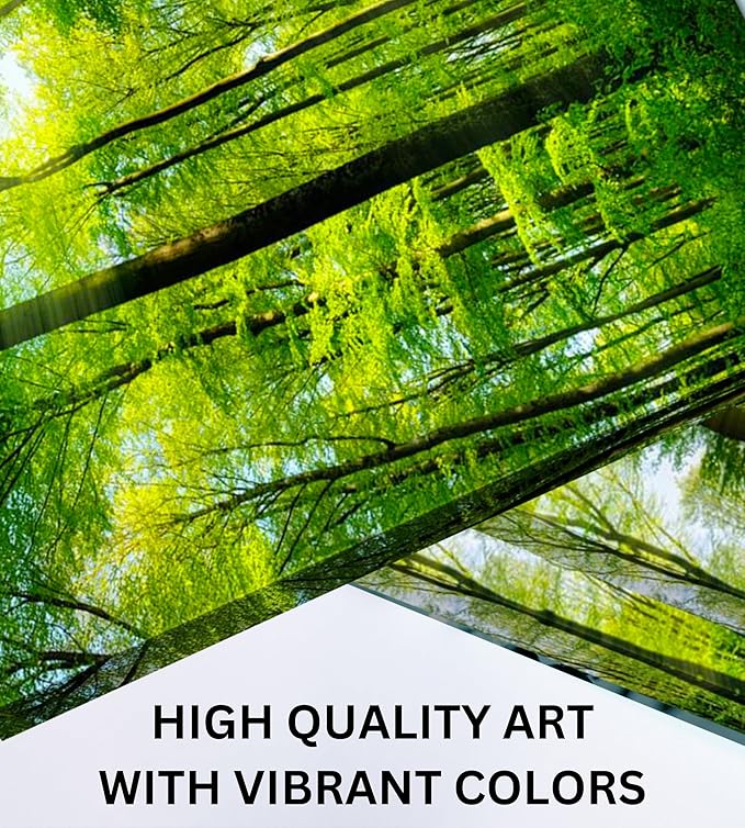 Lovely Home Essentials Forest Canvas Wall Art Decor Canvas Wall Art Decor - 3 Piece Set - Large Decorative & Modern Multi Panel Split Prints for Dining & Living Room, Kitchen, Bedroom & Offic