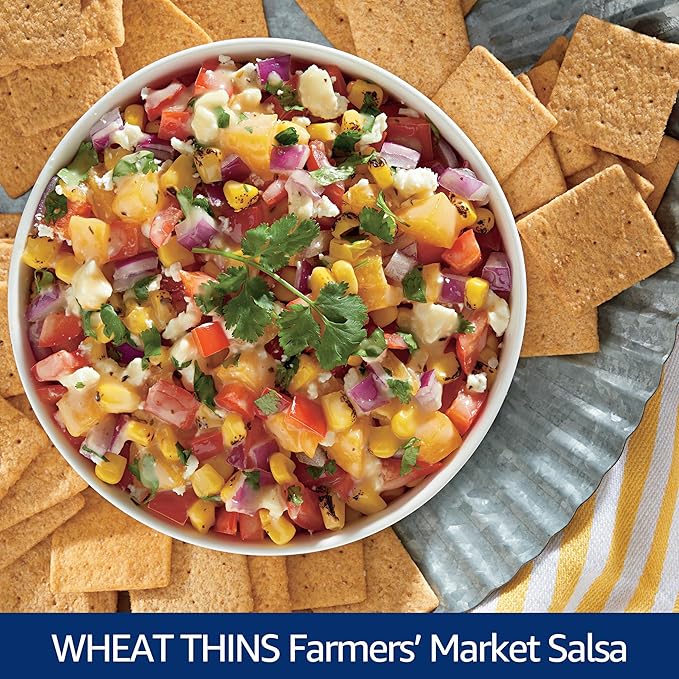 Wheat Thins Original Snacks, Whole Grain Wheat Crackers, Snack Crackers, Party Size, 20 oz Box