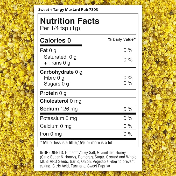 The Spice Lab Sweet + Tangy Mustard Rub - Perfect Harmony Of Honey Mustard Powder To Elevate Your Bbq And Dishes - Discover The Rich, Mustard Seasoning Blend For An Unmatched Gourmet Experience