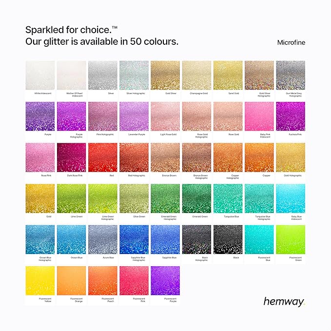 Hemway Premium Glitter Shaker - Sapphire Blue Holographic | 125g Microfine Metallic Flake Sequins for Resin & Epoxy Crafts | Craft Supplies for Tumblers, Festival, Art