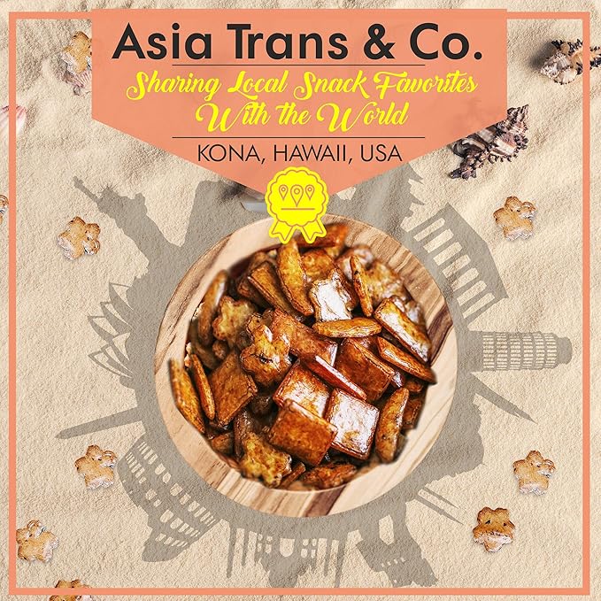 Asia Trans Mixed Arare Rice Crackers - Hawaiian Favorite - Sweet & Salty Japanese Crunchy Gourmet Trail Mix Snack