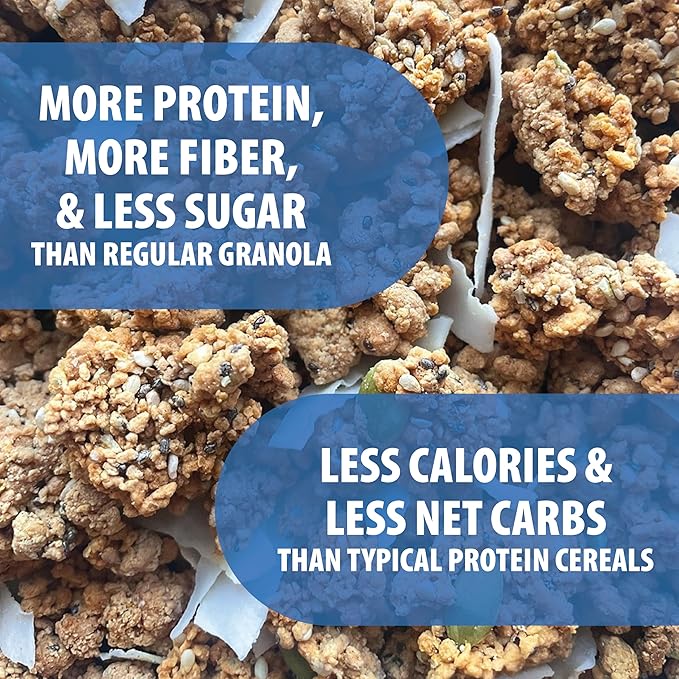 Julian Bakery짰 ProGranola짰 Cereal | Vanilla Cinnamon | 12g Protein | Paleo | 2 Net Carbs | Gluten-Free | Grain-Free | 6 pack