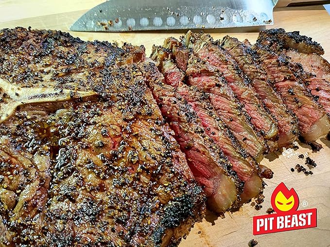 Pit Beast Coarse AF Salt and Pepper Spice Blend Dalmatian BBQ Rub | THE COARSEST SALT AND PEPPER | Steaks, Brisket, Chicken, Burgers | 14oz.