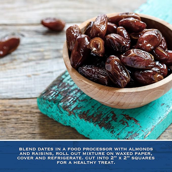 Traina Home Grown California Dried Pitted Dates - Healthy, No Added Sugar, Non GMO, Kosher Certified, Vegan, Value Size (5 lbs)