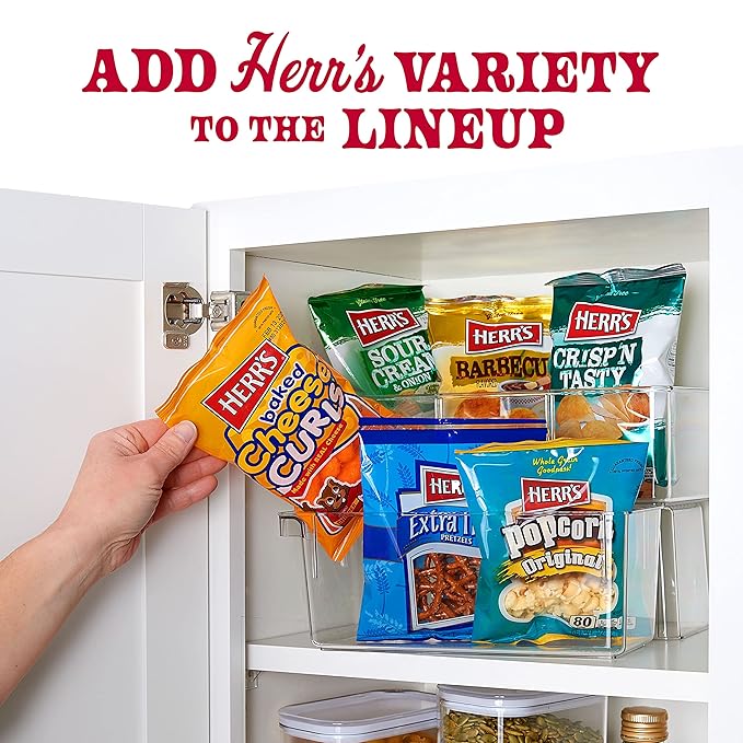 Herr?셲 Snacks Variety Pack, Potato Chips, Pretzels, Popcorn, Cheese Curls, 26oz Box (28 Bags)
