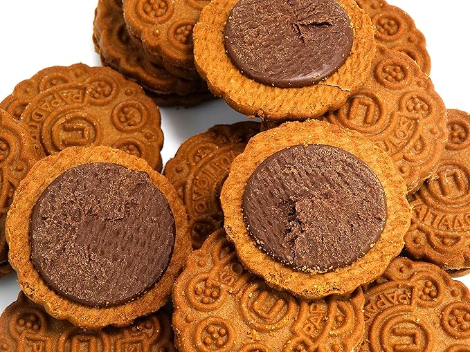 Papadopoulos Greek Sandwich Cookies with Cocoa Filling, 2 Pack. Authentic European Cookies. Inspected and Packed by Cape Moda Albany NY with minimum of 2 layers of bubble wrap.