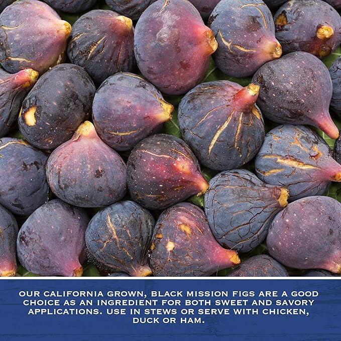 Traina Home Grown California Dried Whole Black Mission Figs - Healthy, No Added Sugar, Non GMO, Gluten Free, Kosher Certified, Vegan, Packed in Resealable Pouch (2 lbs)