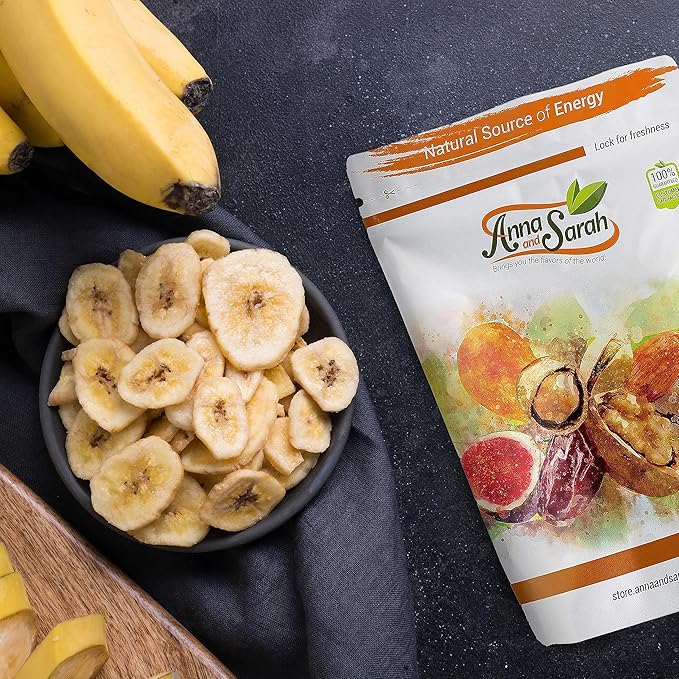 Anna and Sarah Banana Chips Sweetened 2 Lbs in Resealable Bag