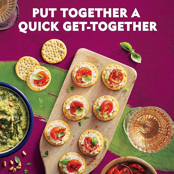Toasteds Crackers, Party Snacks, Lunch Snacks, Rosemary and Olive Oil (6 Boxes)