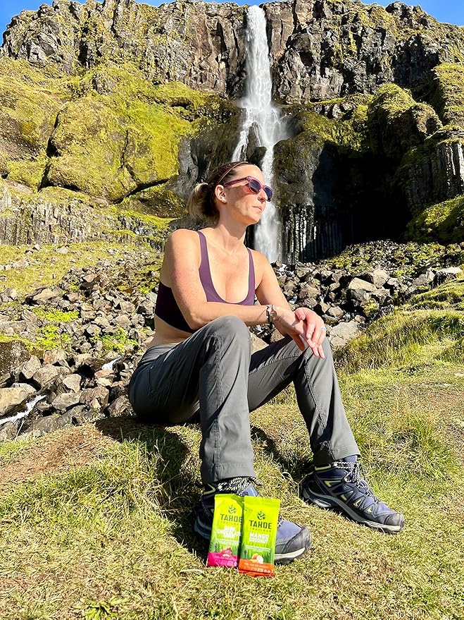 Tahoe Trail Bar, Plant-Based Natural Energy Bar (1.94 Ounce Protein Bar, 12 Count) High Protein Non-GMO, Gluten-Free, Vegan Healthy Snacks - Mango Coconut