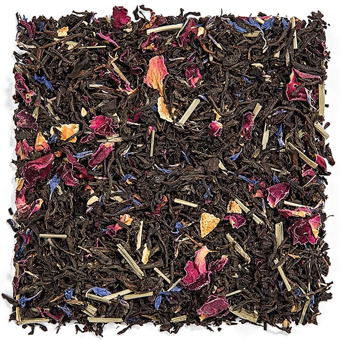 Tealyra - Milady Grey - Delightful Black Loose Leaf Tea - Rose Petals and Lemongrass with Orange - Medium Caffeine - Blend - All Natural - 110g (4-ounce)