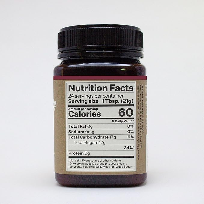 Mason Brothers’ Raw Manuka Honey MGO 514+ | New Zealand Honey, MGO Certified / 17.6oz