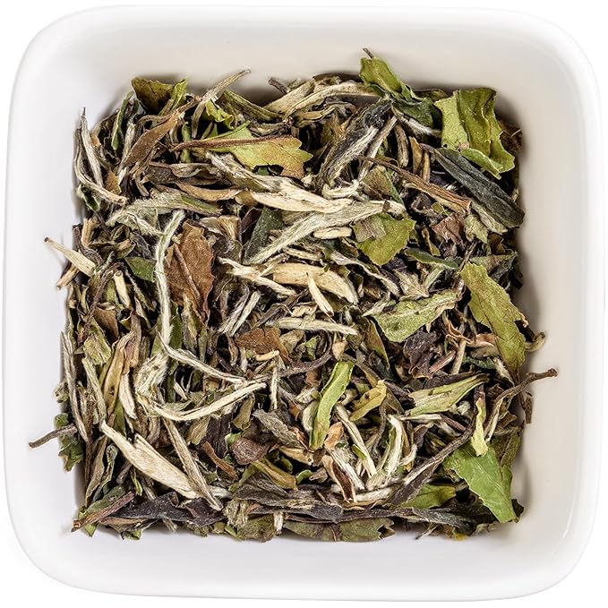 Tealyra - Imperial Grade White Peony - Bai Mu Tan - Fresh White Loose Leaf Tea - Low Caffeine - High in Antioxidants - 100g (3.5-ounce)