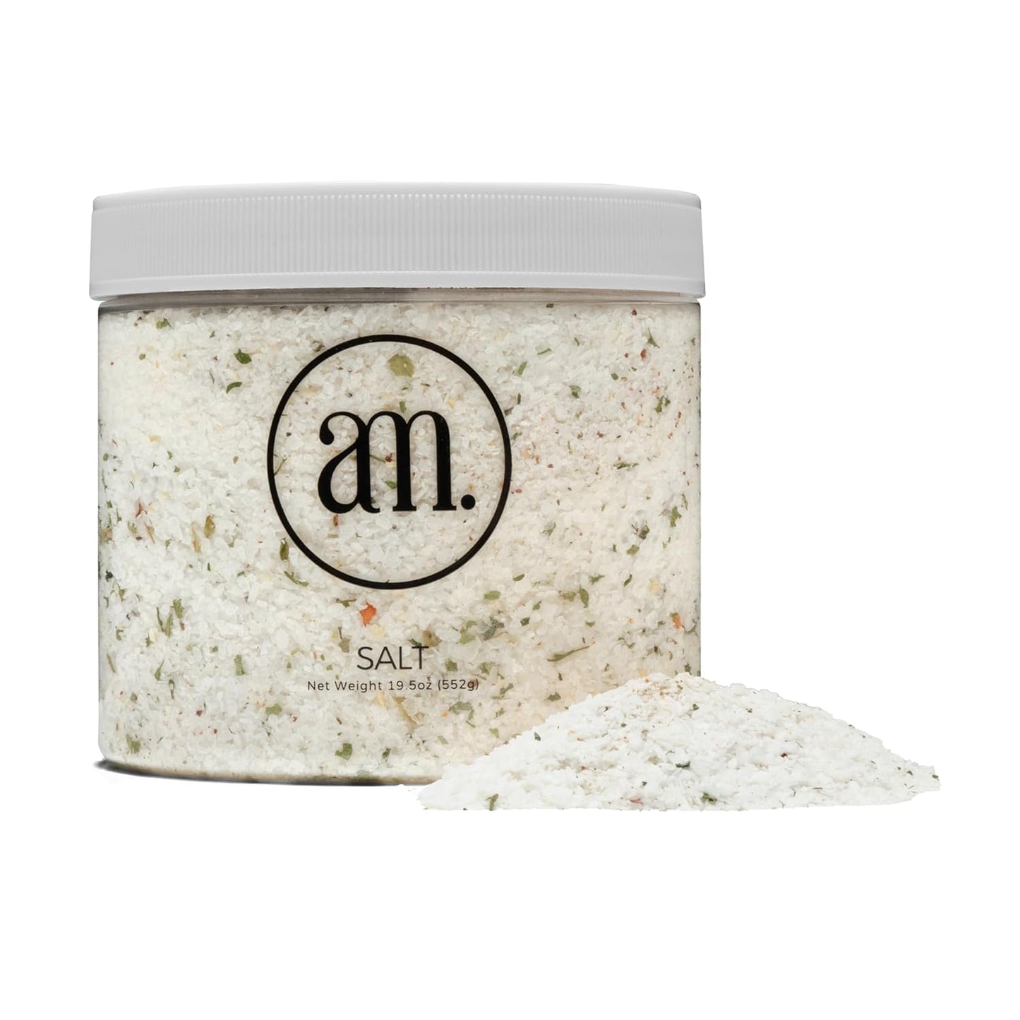 AM Signature Salt – Gourmet Flake Kosher Salt Blend with Herbs & Spices (19.5 oz) | All-Natural, Gluten-Free, No Sugar Seasoning