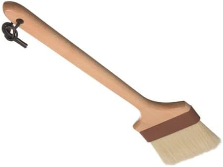 SPARTA 4037100 Boarhair Pastry Brush, Basting Brush with Wide Boar Bristles,16.25"L x 4"W, Wood Handle