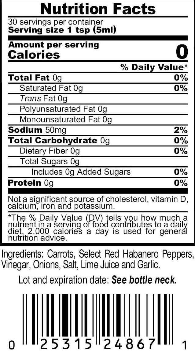 Habanero Hot Sauce Variety Pack – 4 Flavor Gift Set with Green, Grapefruit, Fiery Hot & Classic Habanero Pepper Sauces – Caribbean Style Hot Sauce Collection (5 oz Bottles, Pack of 4)