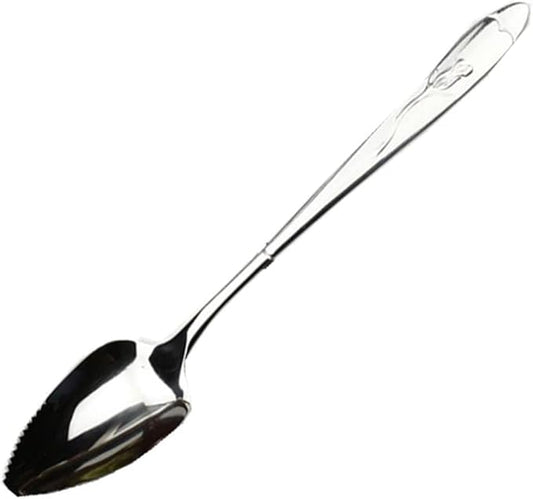 Silver Grapefruit Spoons, Stainless Steel Grapefruit Spoon, Grapefruit Spoon For Cirtrus Fruits, Kiwi, Salad, And Desserts Grapefruit Utensils(ZS412)