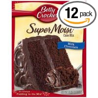 Betty Crocker Supermoist Milk Chocolate Cake Mix, 15.25 Ounce -- 12 per case.