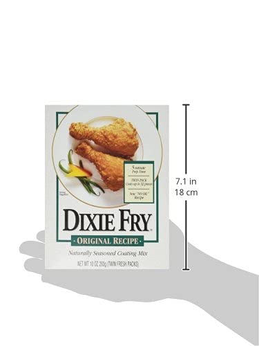 Dixie Fry Original Recipe Naturally Seasoned Coating Mix (1 pack 10 oz) (3 pack)