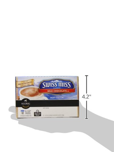 Swiss Miss Milk Chocolate Hot Cocoa, Keurig Single-Serve Hot Chocolate K-Cup Pods, 72 Count