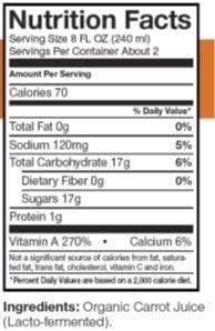 Biotta Organic Carrot Juice - 100% Vegetable Juice for Energy, Immunity & Wellness - Excellent Source of Nutrients - All Natural, Non-GMO, Gluten-Free (16.9 Fl Oz, Pack of 6)