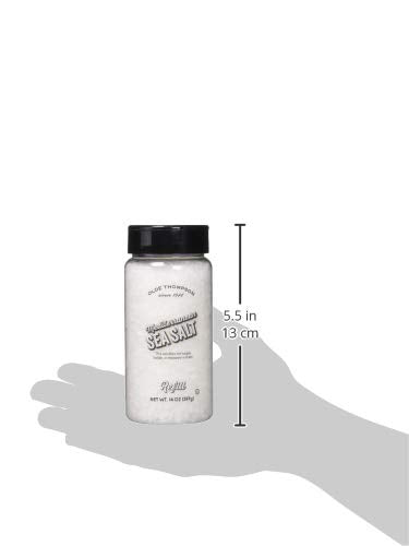 Olde Thompson Mediterranean Sea Salt, Coarse Grain, Refill For Salt Grinders, 14 Ounce (Pack of 2)