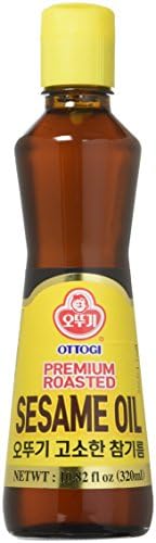 [OTTOGI] 100% Pure Korean Toasted Sesame Oil, Rich & Nutty Flavor for Cooking, Stir-Fry, and Dressings, Traditional Korean Style Oil, 320ml (10.82 fl oz)