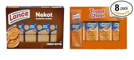 Lance Nekot peanut Butter and Toast Chee Peanut Butter Sandwich Crackers, Variety Pack