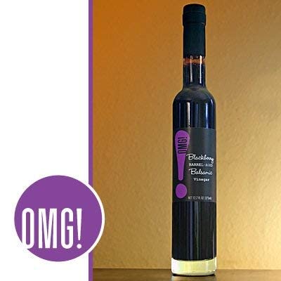 OMG! Oils: Balsamic Vinegar | Perfect for Dipping, Marinades, Glazing and Topping! (Blackberry Balsamic Vinegar, 375ml/12.7oz)??,<div>