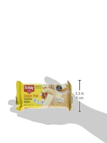 Schär Gluten-Free Hazelnut Wafers, 1.8oz, 20-Pack ??Crisp Wafers with Creamy Hazelnut Filling, Non-GMO, No Preservatives, Perfect Snack or Treat