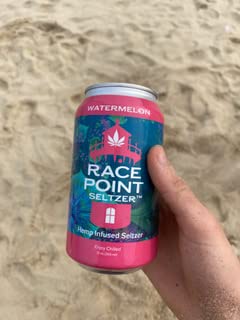 Race Point Seltzer Infused Sparkling Flavored Water ??All-Natural Flavor Drink- Refresh, Relax, Unwind, Refocus & Find Balance, Non-GMO, No Added Sugar, 0 Sodium, Pack of 8 Seltzer Water Cans (Watermelon)