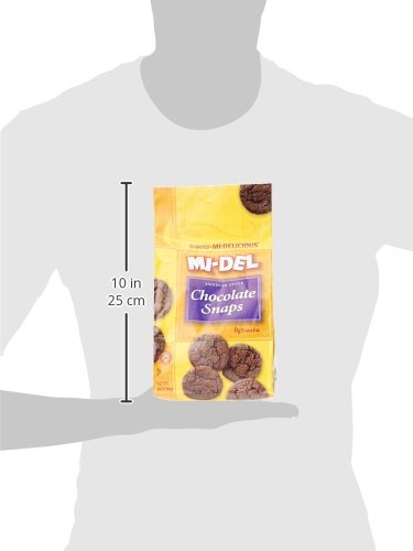 Mi-Del Chocolate Snap Cookie - Non GMO Certified, 0g Trans Fat Gluten Free Cookies (Pack of 1)