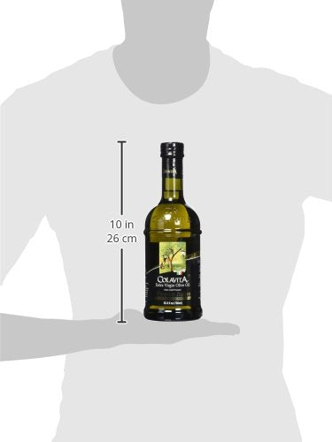 Colavita Premium Italian Extra Virgin Olive Oil, 25.5 Fl Oz (Pack of 2), Glass Bottles - Packaging May Vary