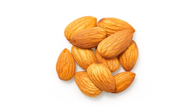 Yupik California Raw Almonds, Small Size, 2.2 lb, Gluten-Free, Kosher, Salt-Free, Source Of Protein, Fiber, Iron & Calcium, Healthy Snack, Pack of 6