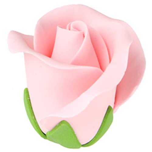 O'Creme Garden Roses Gumpaste Flower Set - Pink - Edible Flowers for Cake Decorating - Sugar Paste Flower Decorations for Cakes, Candy, Cupcake Toppers - Birthday, Wedding, Valentines Day, Baby Shower