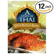 A Taste of Thai Spicy Thai Peanut Bake, 3.5 Ounce (Pack of 12)