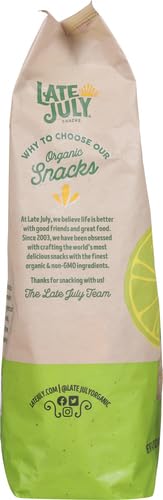 Late July Sea Salt & Lime Organic Tortilla Chips, 14.75 Oz Bag (Pack of 2)