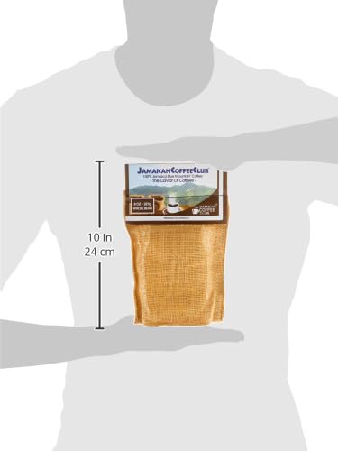 JamaicanCoffeeClub 100% Blue Mountain Whole Bean Coffee ??WB 8oz Jamaican Roasted Beans, Smooth Rich Flavor, Handpicked Gourmet Beans, Bold Medium Roast ??Fresh Pack, Premium Jamaican Coffee