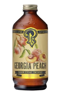 Georgia Peach ??Sweet, Juicy Peach Flavoring for Coffee, Teas, Smoothies, Cocktails, & Desserts ??Perfect for Adding a Touch of Southern Delight to Any Beverage ??12 oz, 24 servings (Pack of 1)
